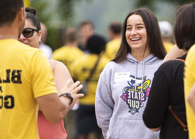 All Smiles at Manchester's Black and Gold Day