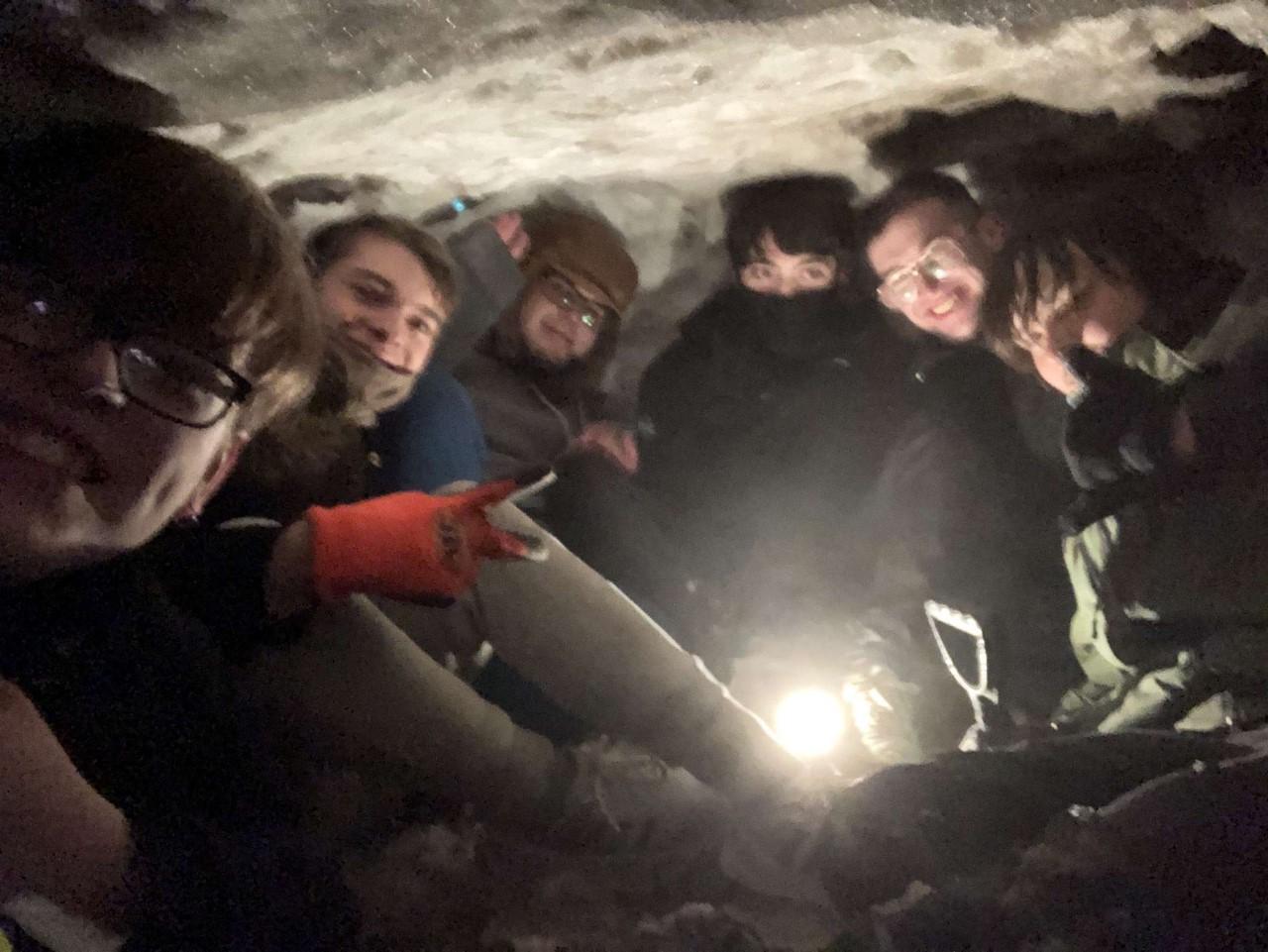 Manchester snow cave photo